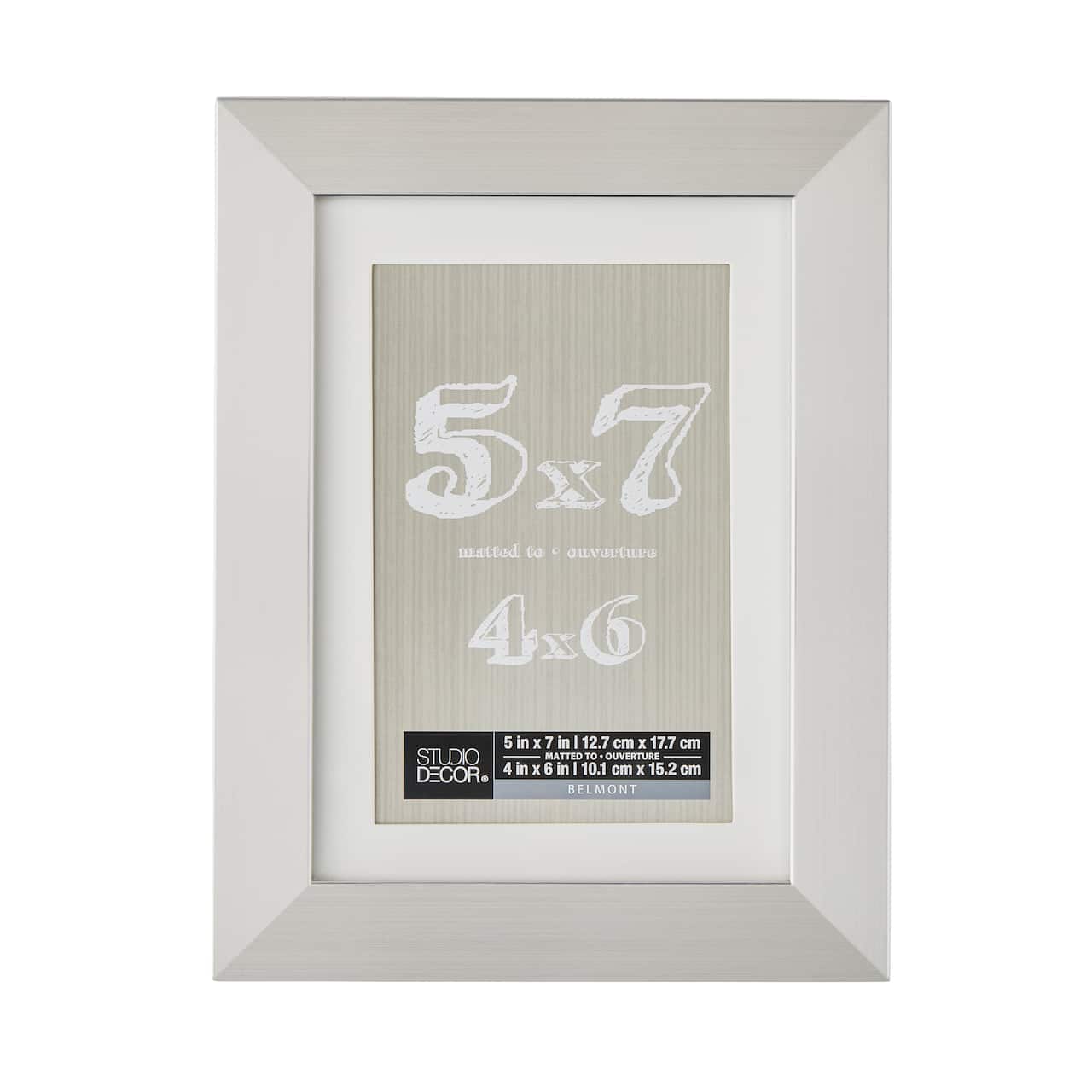 Silver Belmont Frame with Mat by Studio Décor®